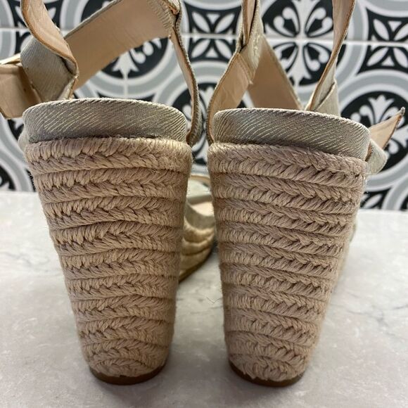 Calvin Klein Noella Gold Metallic Wedge Sandal - Picture 6 of 11